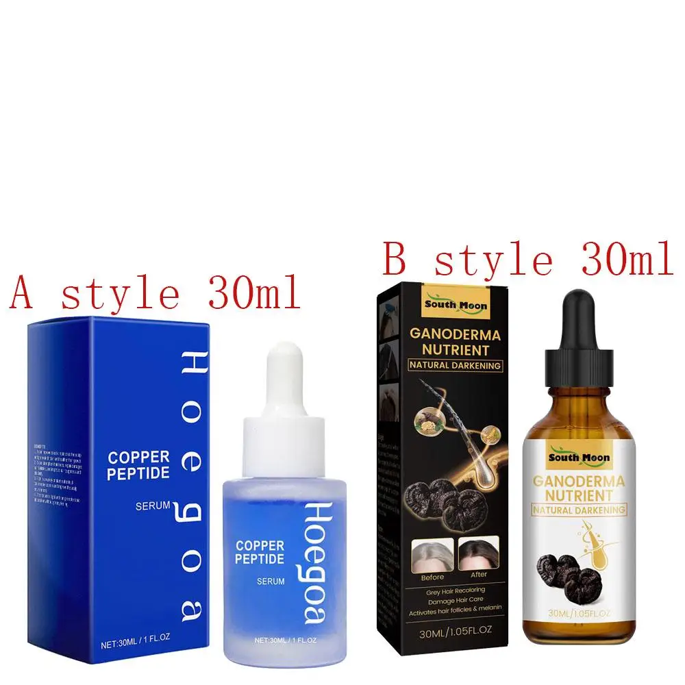 Copper Peptide Hair Density Serum Deep Nourishing Repairing Castor Seed Oil Avocado Oil Coconut Oil Thick Hair Volume Hair Care