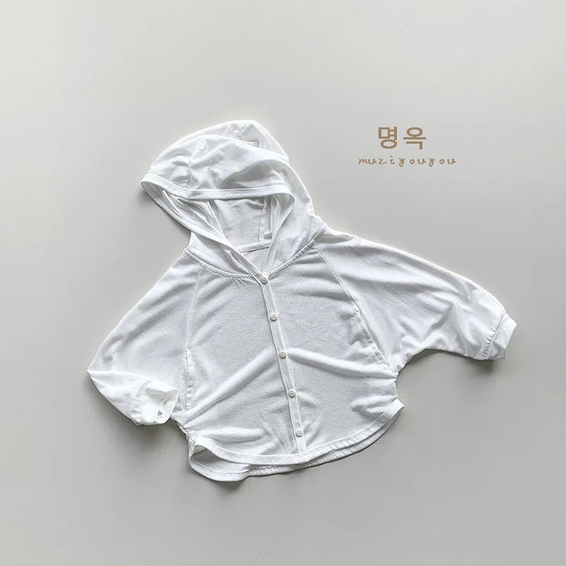Children's Thin Sun Protection Clothing for Summer Boys Girls Korean Version Air-conditioned Cardigan Children's Simple Jacket