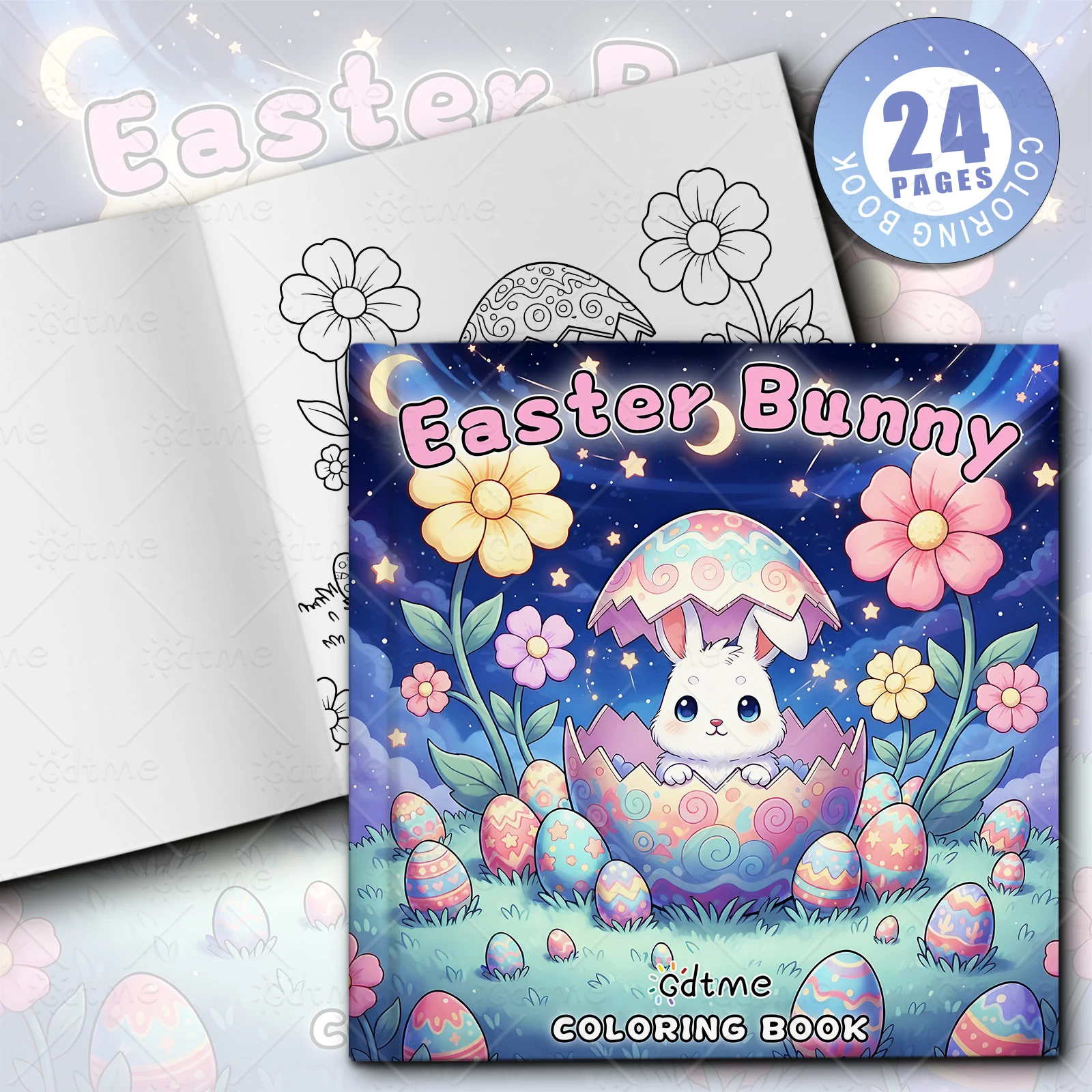 Easter Bunny Coloring Book for Adults Featuring Cute Cozy Daily Activities for Relaxation (Cozy Spaces Coloring)