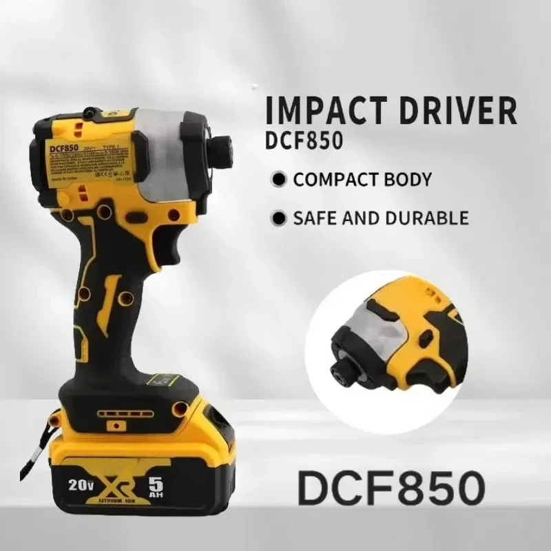DCF850 充電式コードレス 20V コードレスインパクトレンチ、リチウム電池、デウォルトバッテリー対応電動工具