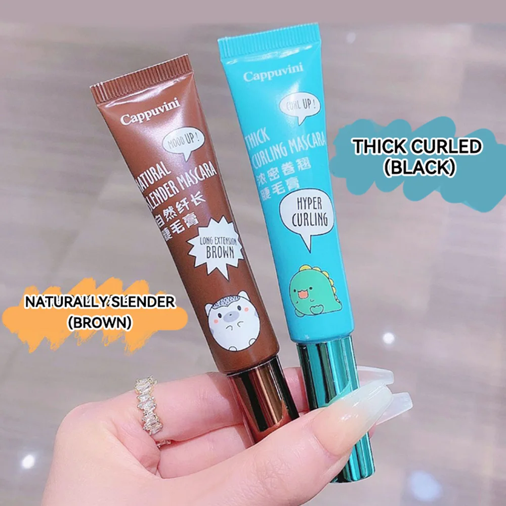Il mascara di tipo dentifricio è lungo, spesso, riccio, impermeabile, duraturo e nonostante per sbavare