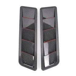 Universal Carbon Fiber Car Air Flow Intake Hood Scoop Bonnet Vent Cover Sticker Car Styling