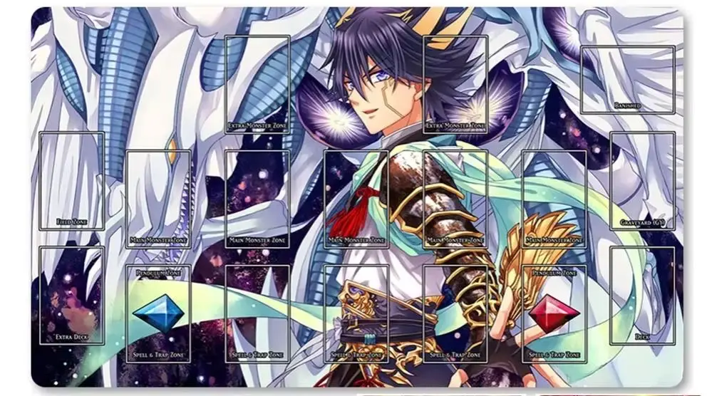 

YuGiOh Playmat Card Game Mat Play mats Compatible for OCG + Free Bag - 1903135