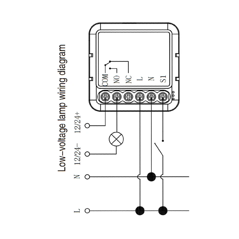 Tuya ZigBee WiFi Smart Switch Modul Trocken Kontakt DC 12/24V AC 100-240V Smart Home DIY Breaker Relais Arbeit mit Alexa Google Alice – Detail 5