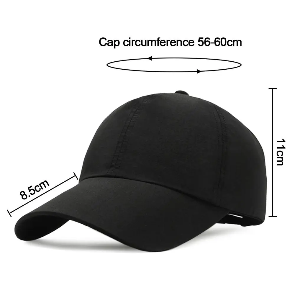 Quick-Drying Ponytail Hat Adjustable With Ponytail Hole Cotton Baseball Caps Empty Top Cap Women