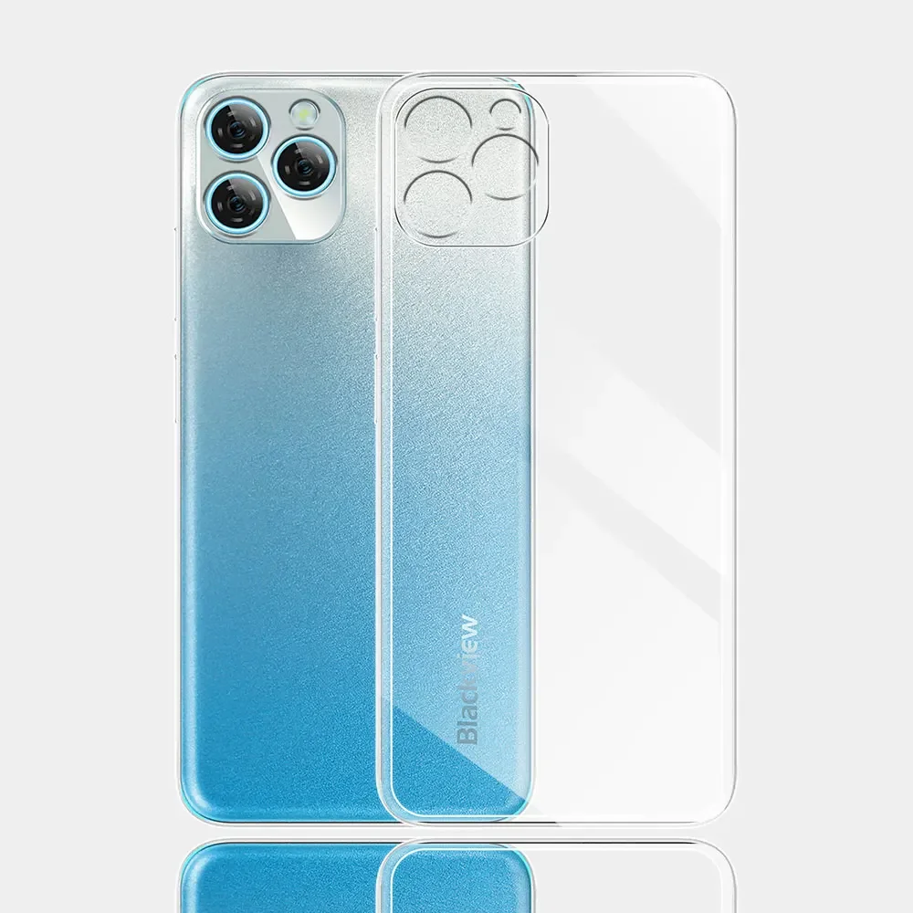 Dla Blackview A95 Case 6.53 "Ultra cienka silikonowa miękka przezroczysta tylna obudowa dla Blackview A95 Coque dla BlackviewA95 A 95 Fundas