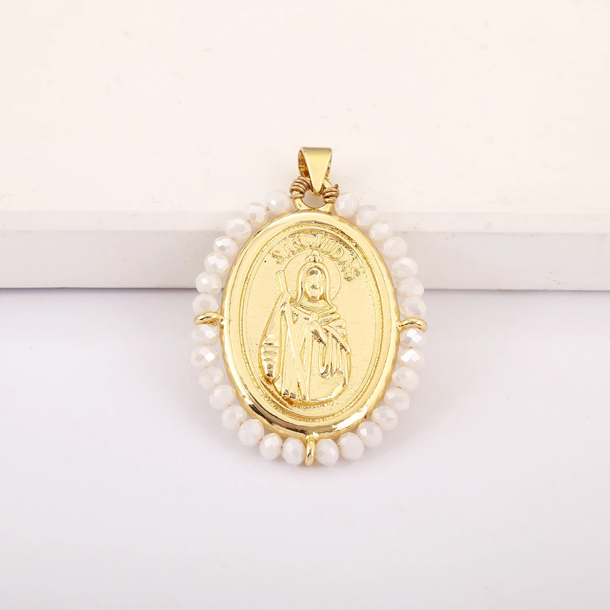 จี้รูปวงรีสไตล์เรโทรลายพระอาทิ - Women Juda Accessories บทวิจารณ์และราคา