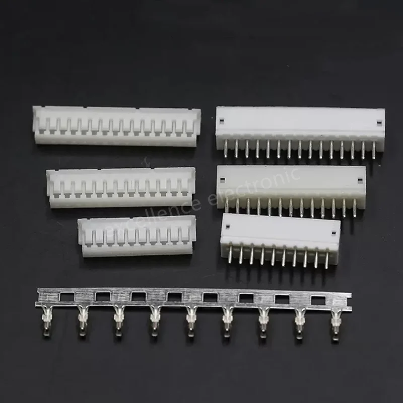 20 Sets JST ZH 1.5mm 2/3/4/5/6/7/8/9/10Pin Straight Pin Male, Female Connector Socket with Crimps