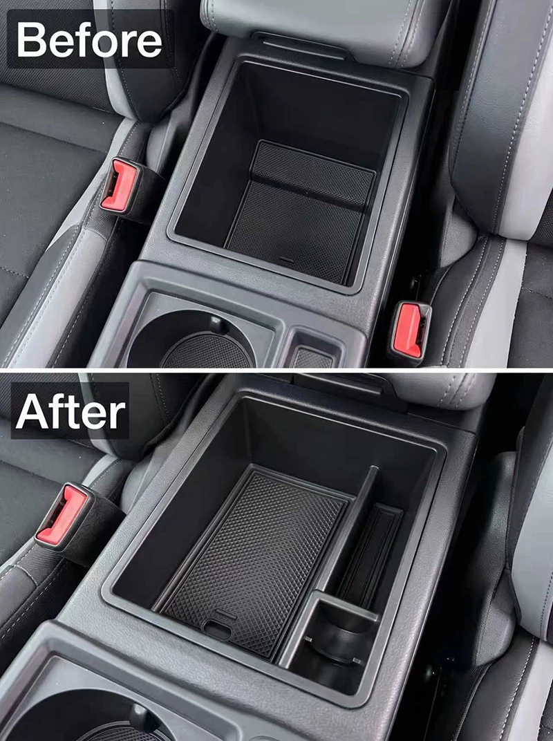 For Audi Q3 2019-2023 Center Console Storage Box Armrest Organizer Insert Tray Car Accessories view 4