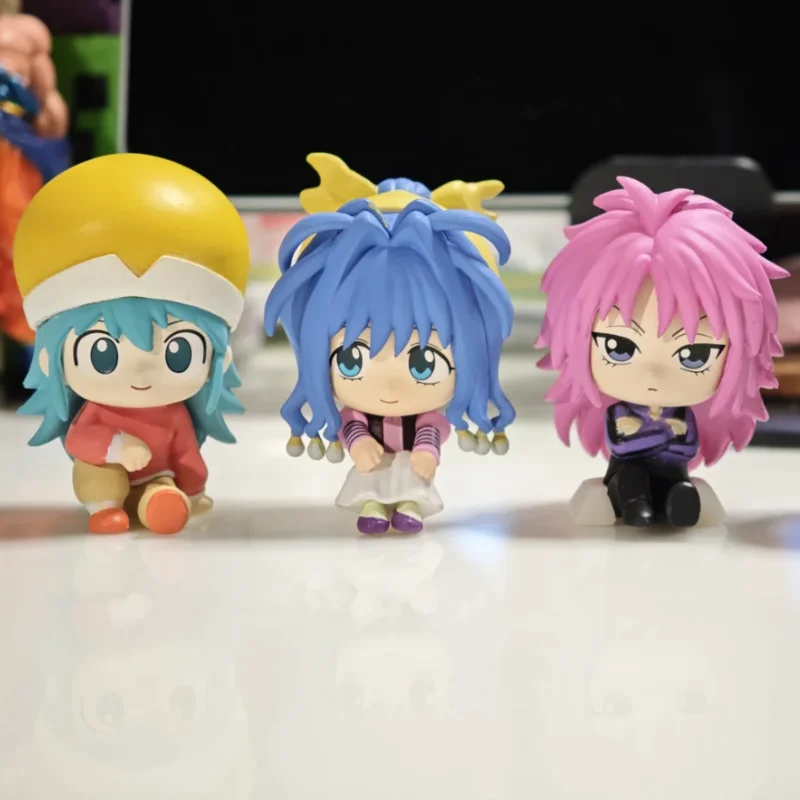 Bandai Hunter X Hunter Set de Mini Figuras Sentadas, Personajes de Anime Coleccionables, Adorno de Escritorio