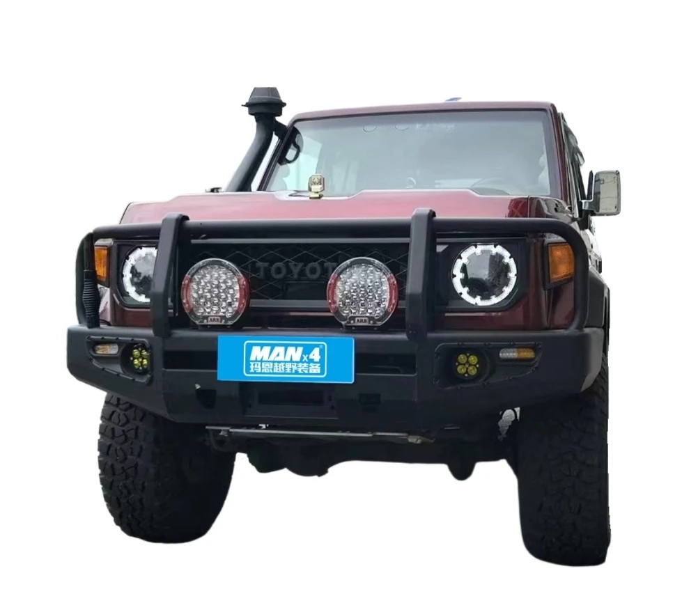 

Manx4 Steel Winch Front Bumper for Toyota LC76 4x4 Bull Rod Off-Road Protection