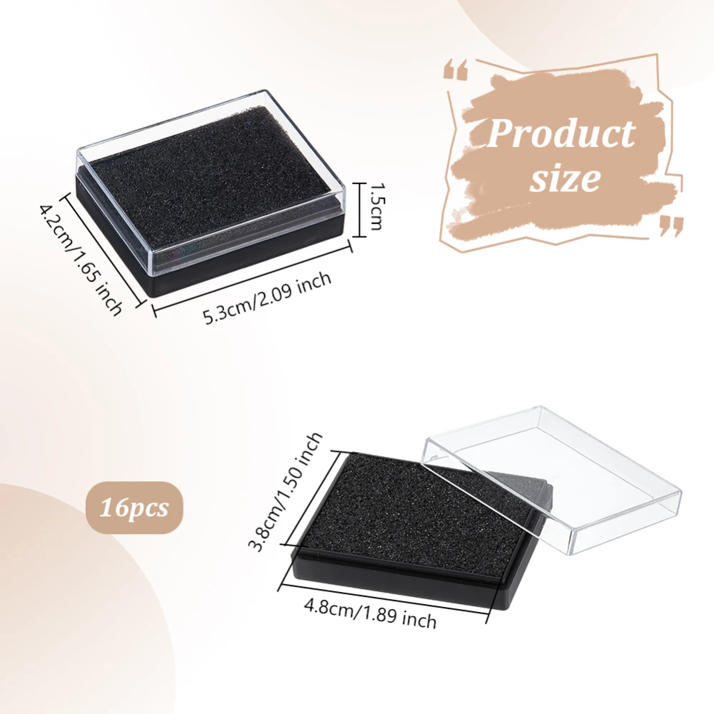 Black Plastic Brooch Storage Boxes with Protective Foam