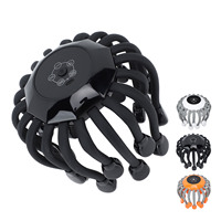Electronic Claw Head Massager Adjustable Silicone Intelligent Musical Sound Red Ray Decompression Claw Scalp Vibration Massager