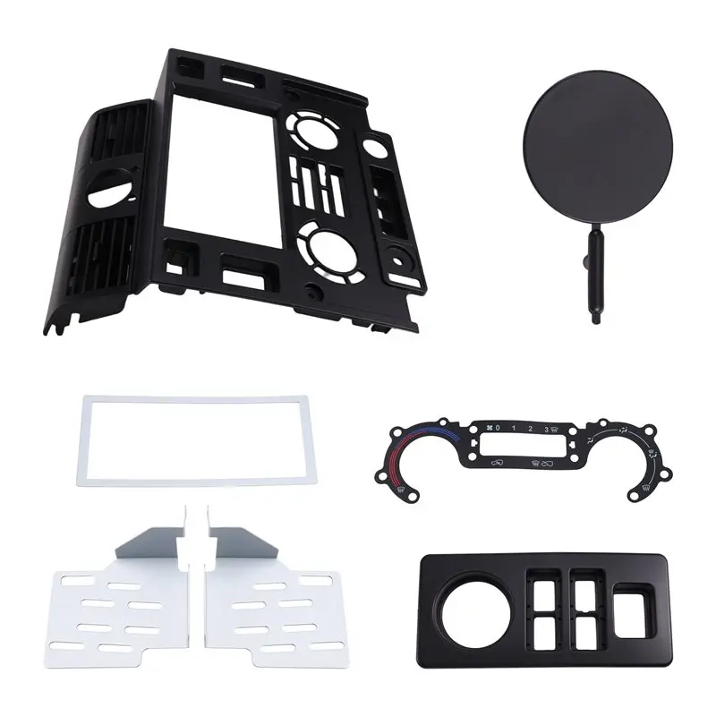 

Double Din Stereo Dash Kit 7 Inch For Land Rover Defender 2007-2016 Car Fascia Radio Panel Console Bezel Plate