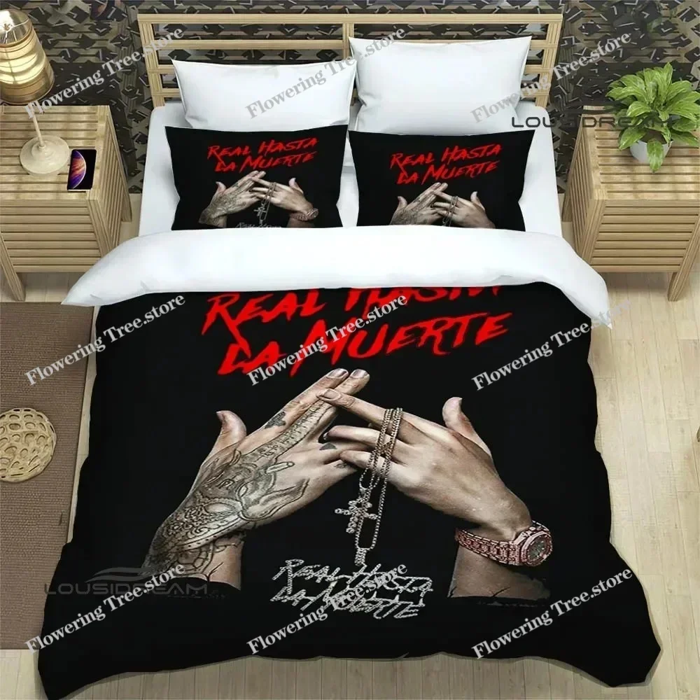 

Rapper Anuel AA Printed Bedding Sets Exquisite Bed Supplies Set Duvet Cover Bed Comforter Set Bedding Set Luxury Birthday Gift02