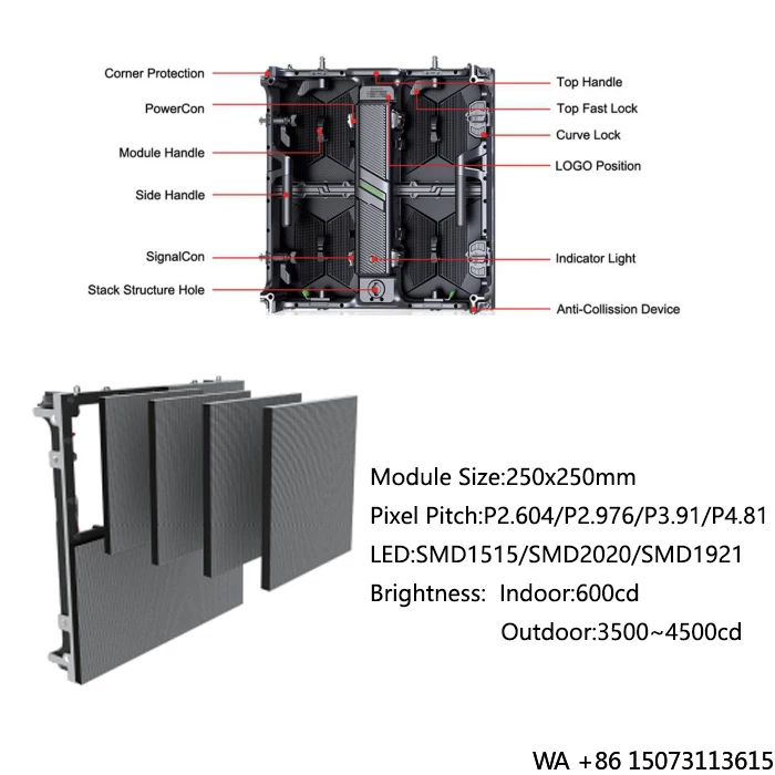 P3.91 Outdoor Waterproof LED Panel - Factory Direct Rental Stage Advertising Screen