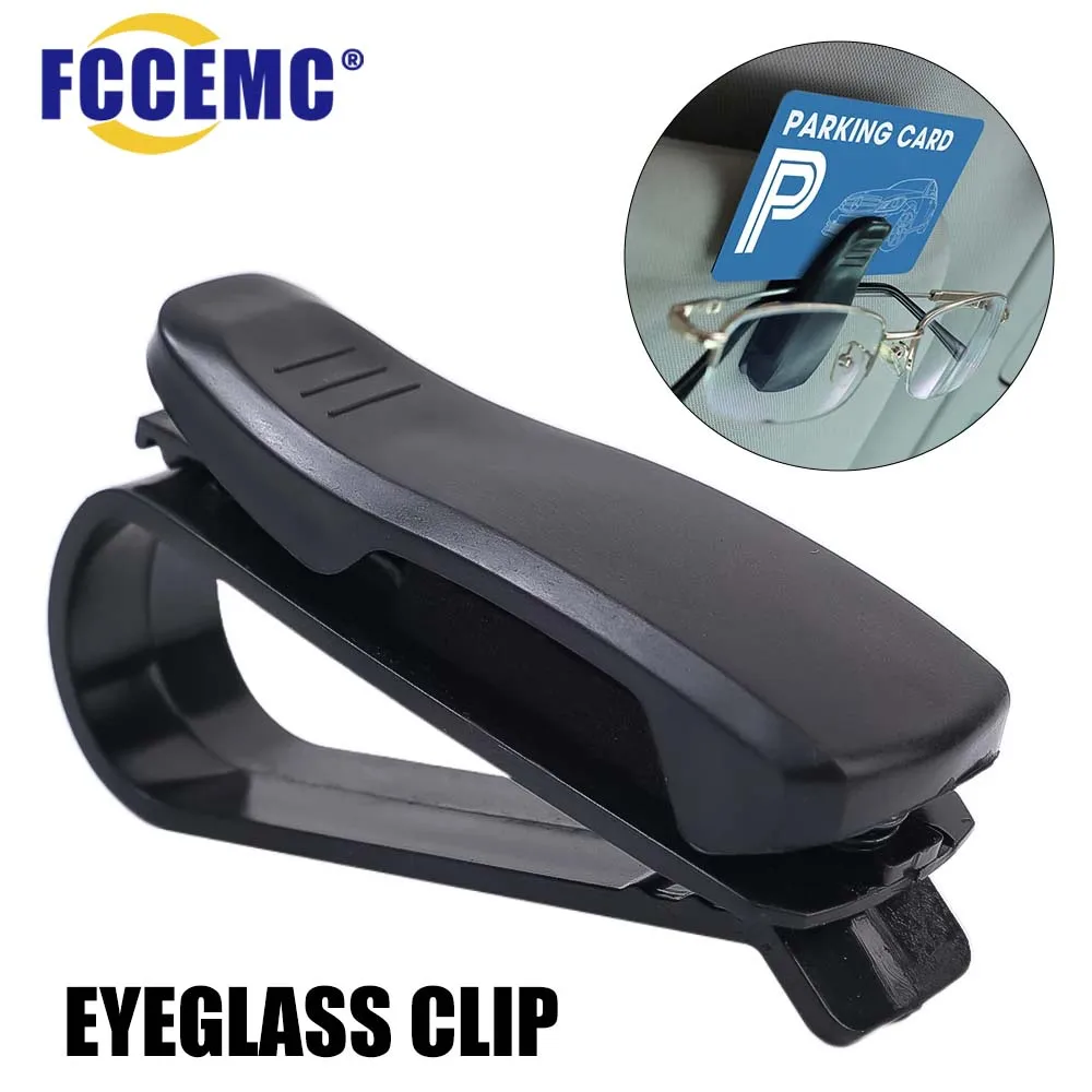 Universal Car Sun Visor Sunglasses Clip Card Ticket Holder Fastener Portable Eyeglasses Clips Interior Storage Auto Accessories