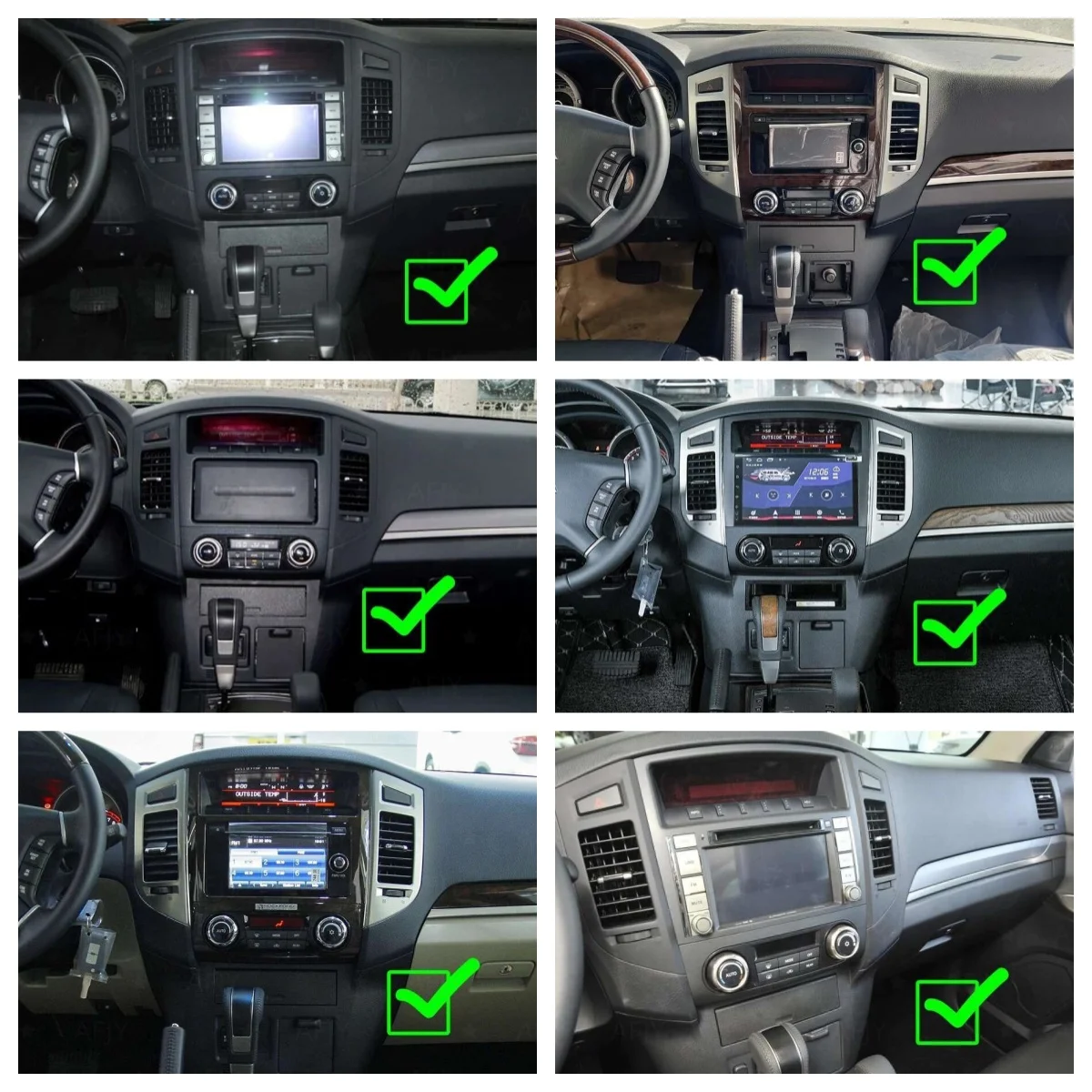 2Din Android 13 Car Radio For Mitsubishi Pajero 4 V80 V90 2006-2014 Multimedia Video Player GPS 4G Carplay Auto Stereo Head Unit