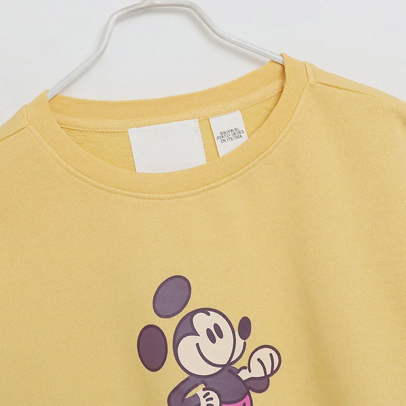 Disney Sweatshirt Women Casual O Neck Pullover Tops Mickey Mouse Cartoon Long Sleeve Loose Jumper Streetwear Femme 5 Colors