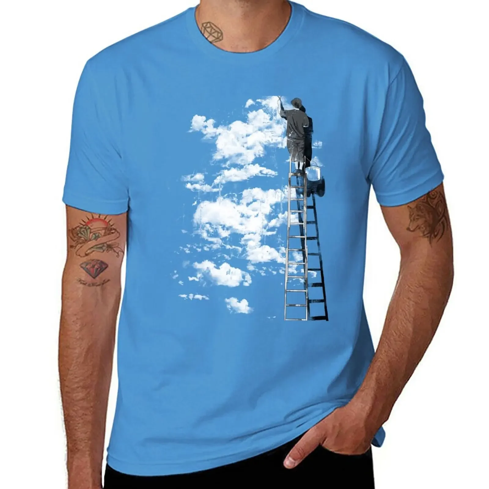 

New The Optimist T-Shirt plus size tops hippie clothes customized t shirts Men's long sleeve t shirts