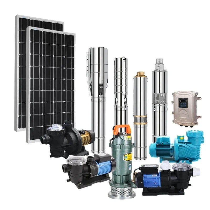 

【Seller's Recommendation】HOP 2Inch Head 57M Deep Well Pump Hybrid Ac Dc Solar Water Pump Submersible Borehole Water Pump