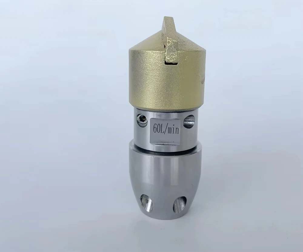 High Pressure Rotary Nozzle Alloy Blade Head Destructive Dredging Sewer Pipe Drilling Brick Cement Oil  Cleaning Dirt Blockage