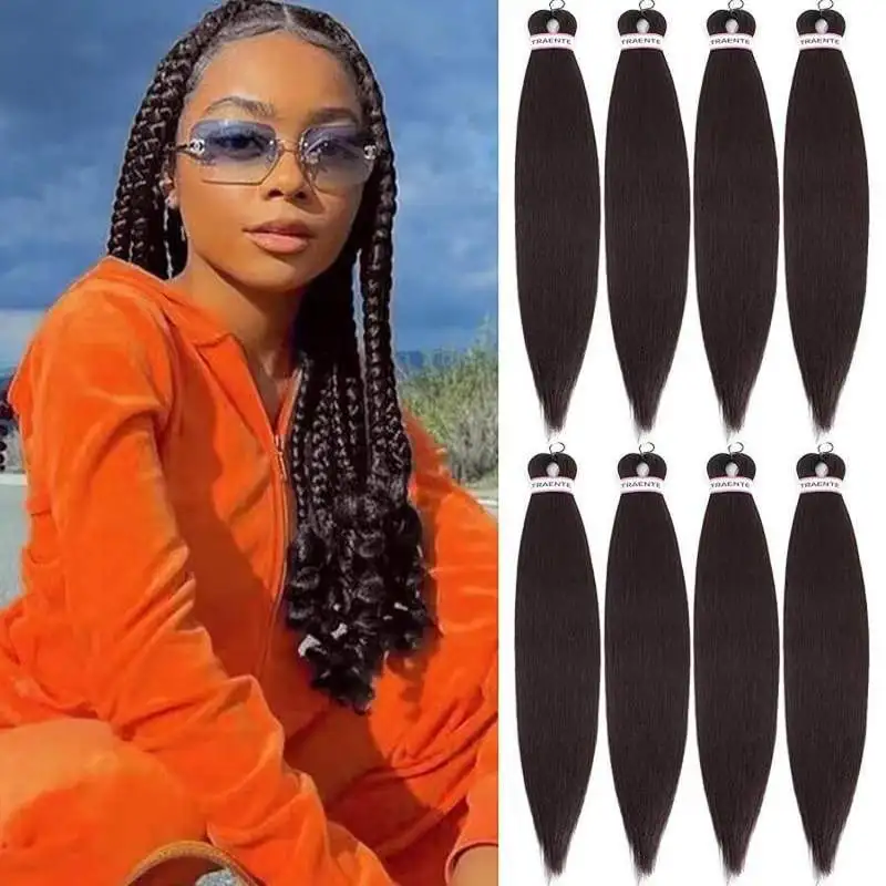 Cross-border synthetic fiber braids, high-temperature fiber, fluffy and soft, EZ BRAID, three-color dreadlocks, 26inch crochet h