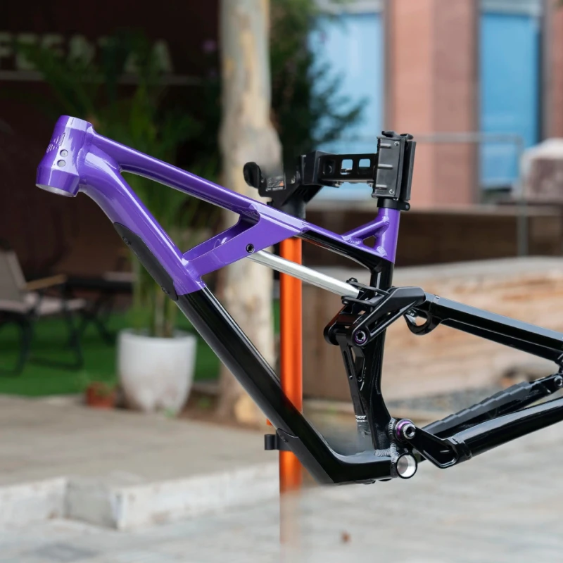 170 heavy enduro soft tail frame purple black gold silk flower