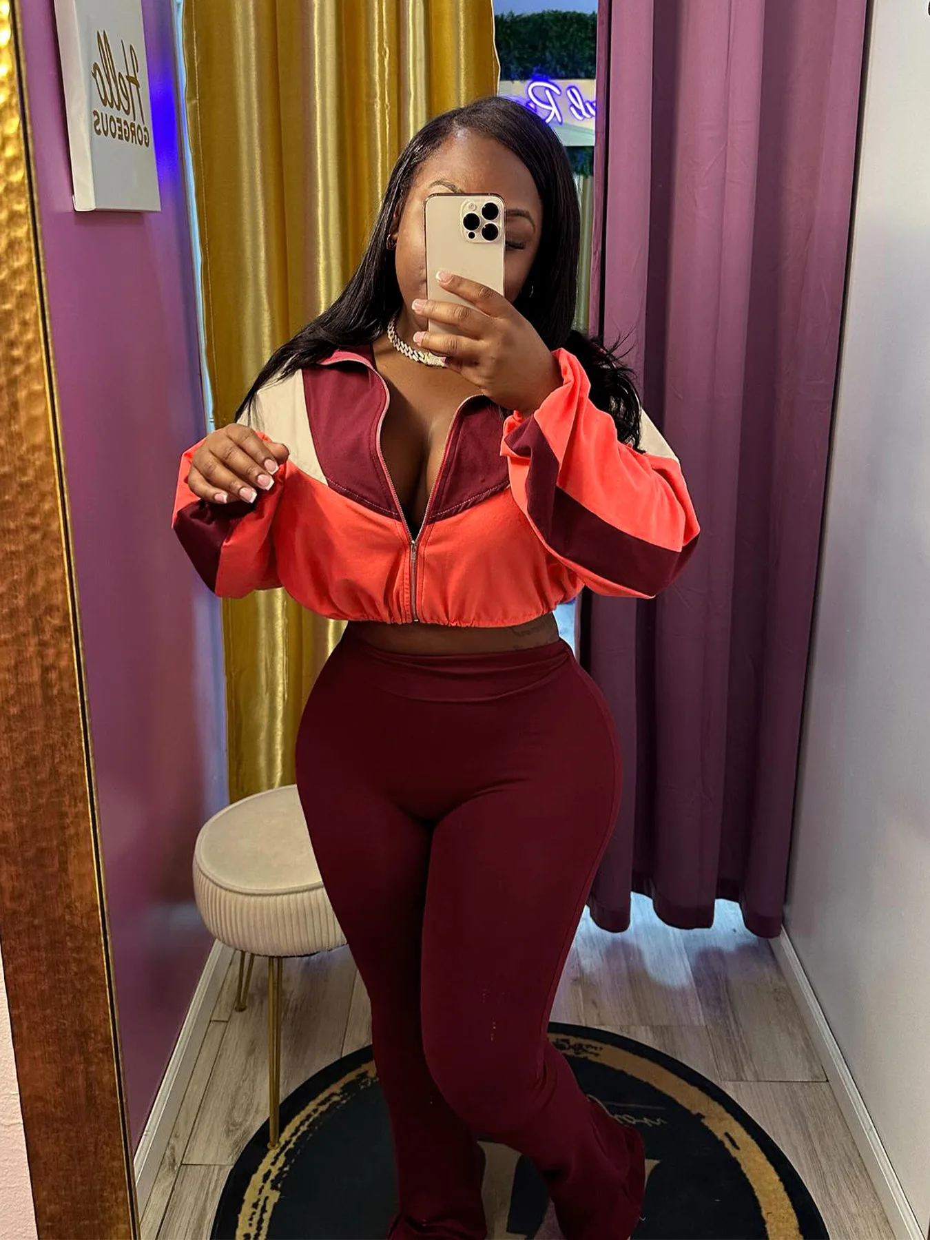 여성용 긴팔 라펠 크롭탑 및 마이크로 플레어 바지 의상, 편안한 여성용 투피스 세트, 새로운 패션 세트 가을