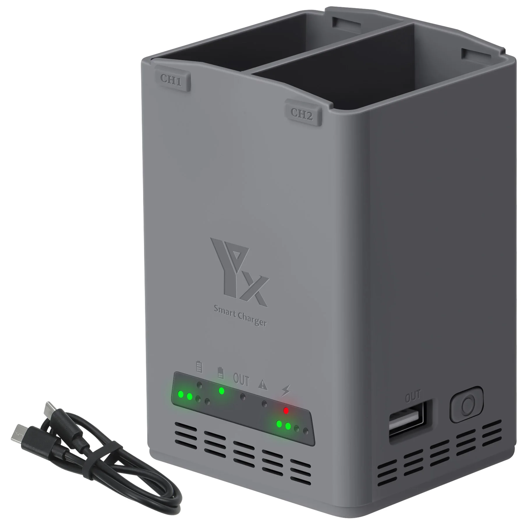 

100W Fast Charger, for DJI Mini 5/4 Pro/Mini 3 Pro Accessories, 3/4/5 Series Two-Way Charging Hub, Dual Batteries Rapid Charging