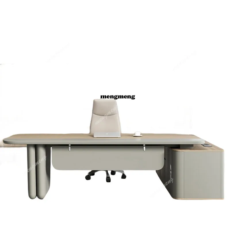 

new to the store desk boss simple modern manager president office and chair combination large high-end office