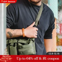 Maden-Bolso cruzado con múltiples bolsillos para hombre, bandolera pequeña de estilo japonés, para la cintura, para exteriores y montaña, novedad de 2023