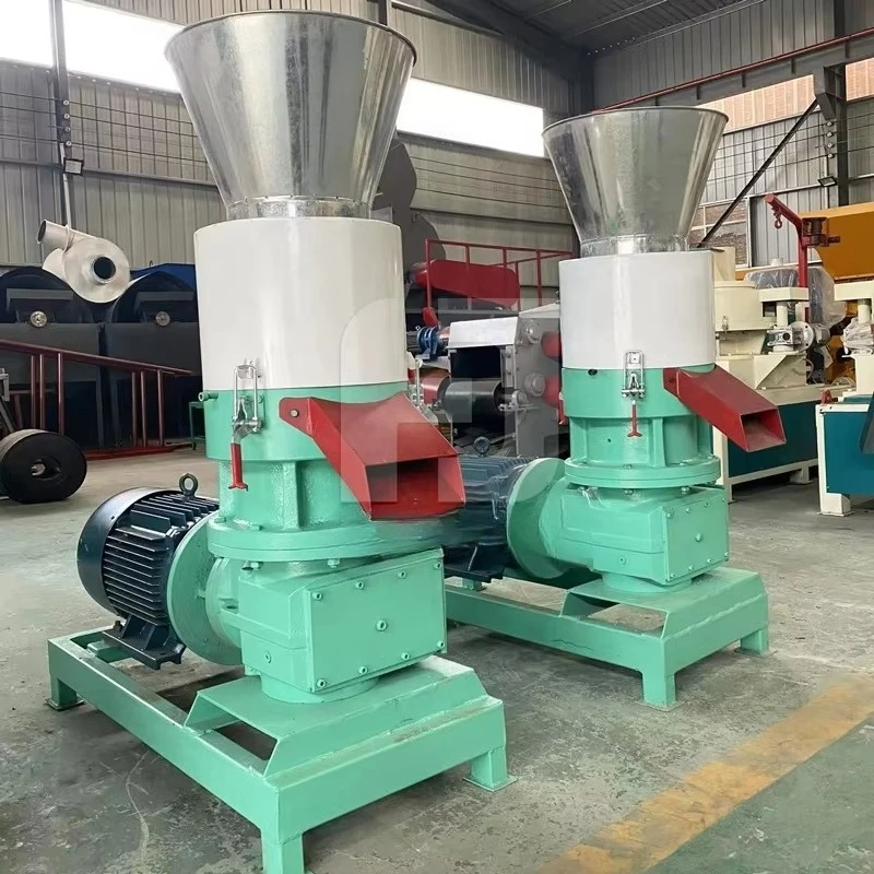 100Kg/H Multifunctional Flat Die Hard Pine Wood Chip Straw Granulator Flat Die Granulator
