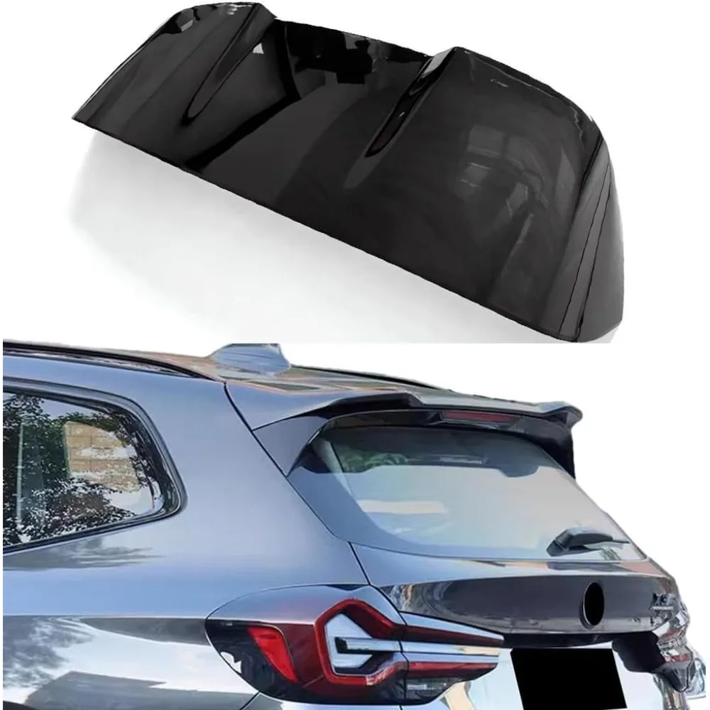 Rear Trunk Spoiler Wing Compatible with BMW X5 X5M 2019-2023 G05, Roof Spoiler Tail Lip Wing Bar Trim Gloss Black