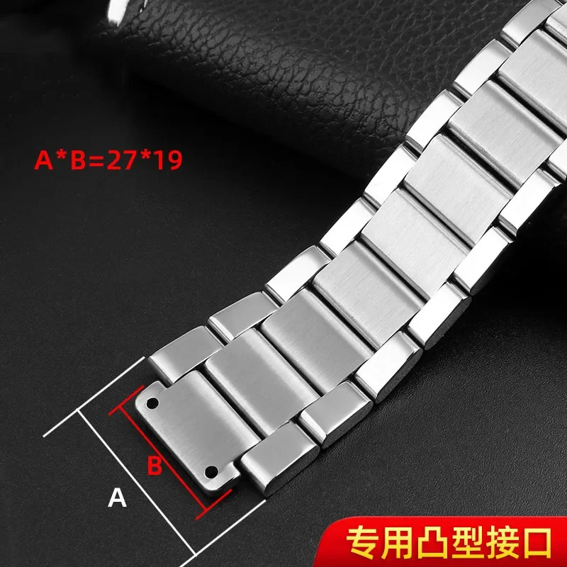 For Hublot Yubo Watch Strap Big Bang Classic Fusion Men Women Solid Stainless Steel Watchband Bracelet 27mm*19mm