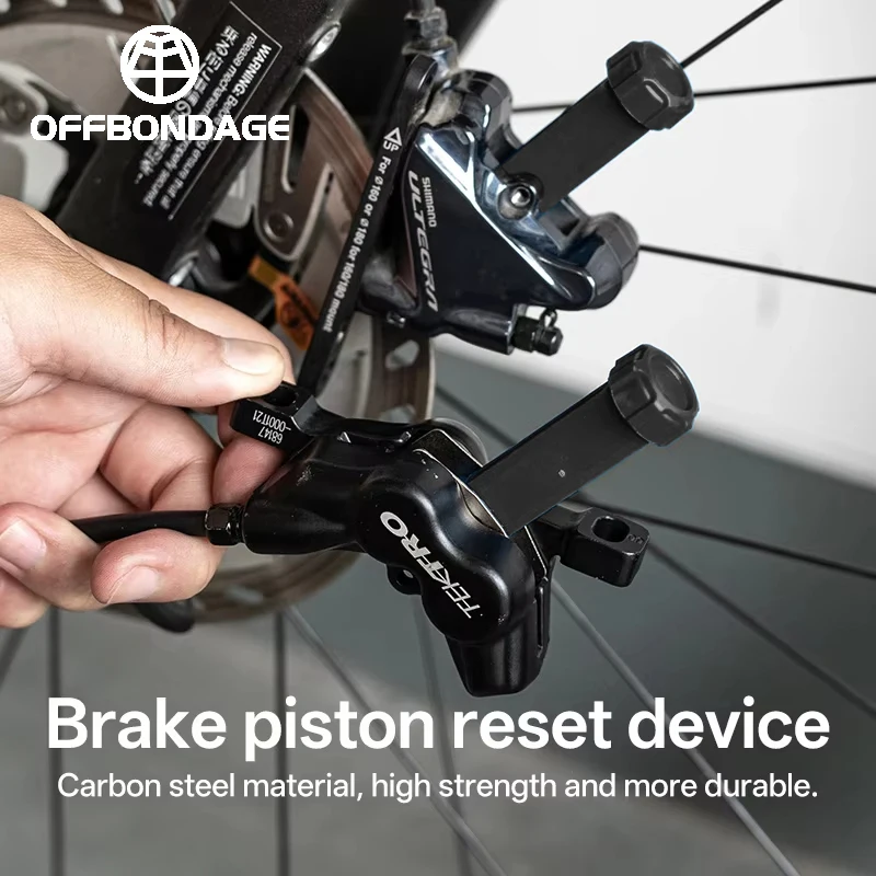 2in1 Bicycle Brake Pad Spreader Tool Durable Steel Rotatable Bike Oil Disc Piston Reset Hydraulic Brake Caliper Piston Extension