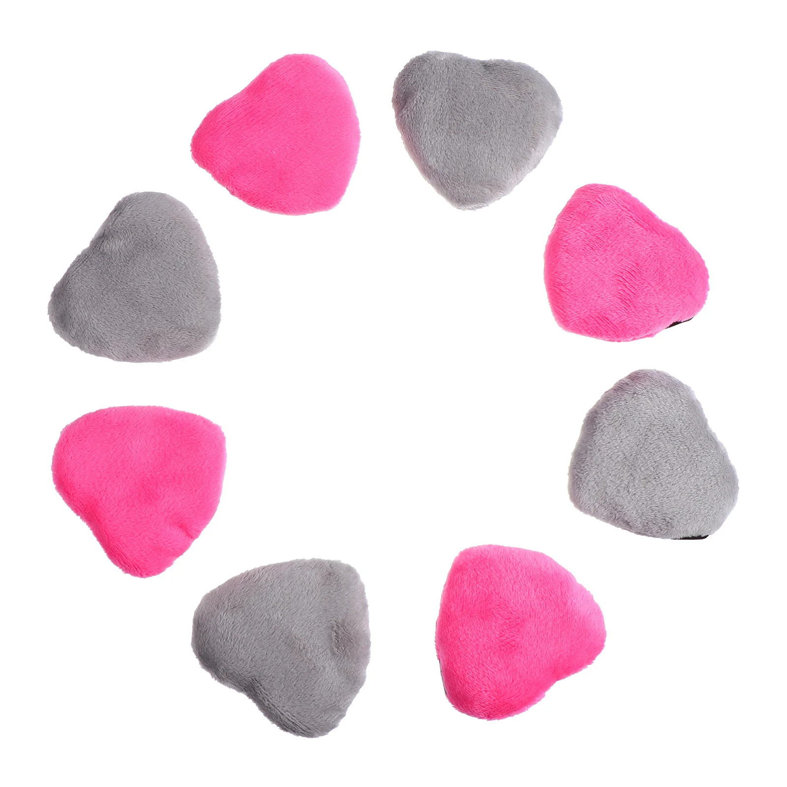 8Pcs Face Powder Puff Heart Shaped for Loose Mineral Body Powder Application Smooth Even Coverage with Back