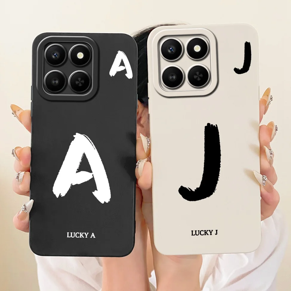 ل الشرف X7D 5 جرام 4 جرام LGN-LX1 غطاء الشرف 400 الذكية 5 جرام حافظة فاخرة A-Z رسائل موضة كول كراون سيليكون جراب هاتف