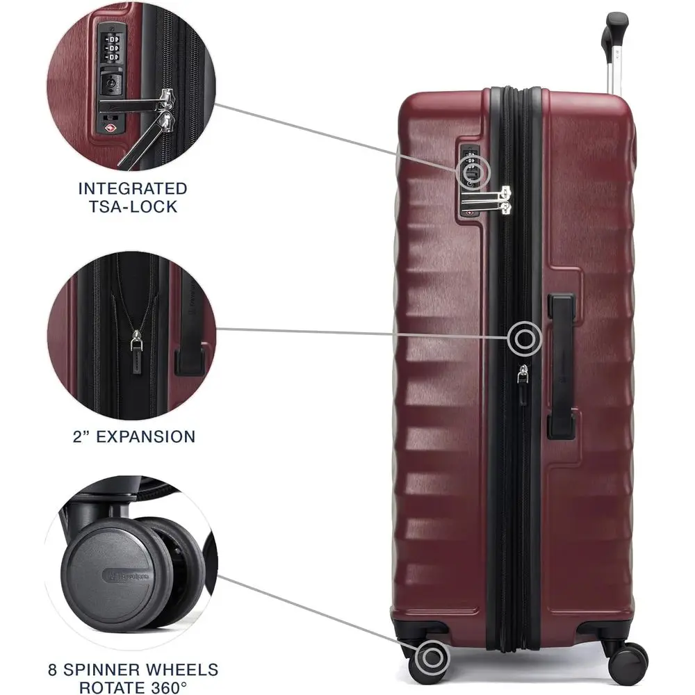 Maxlite Air V2 2-Piece Luggage Set: 8-Wheel Spinner, Lightweight Hardshell, TSA Lock, 21 & 28