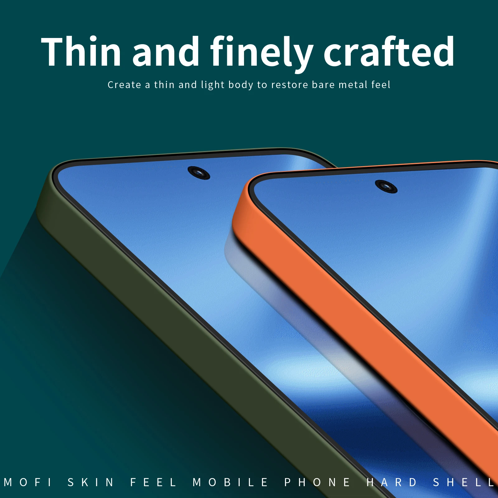 جراب هاتف لهاتف اوبو K12s 5G MOFI JK Qin Series غطاء خلفي غير لامع مضاد لبصمات الأصابع - رمادي #3