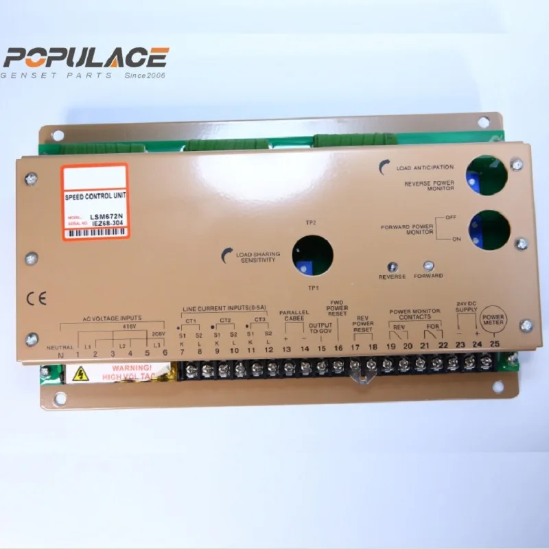 Lsm672n Generator Set Accessoire Belasting Distributeur Parallelle Machine Board Load Distributeur Elektronische Snelheidscontrole Controller