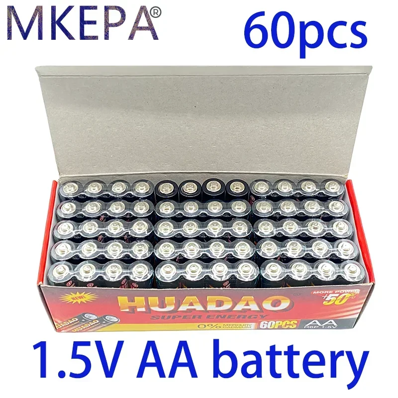 Disposable Huadao alkaline dry battery AA 1.5V battery, suitable for camera, calculator, alarm clock, mouse, remote control