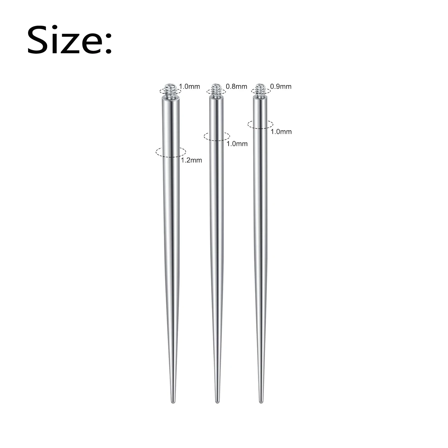 Grabber Tool Changing Jewelry 16G 18G Piercing Needle Tool External Thread Assistant Body Piercing Kit for Ear/Nose/Belly/Lip