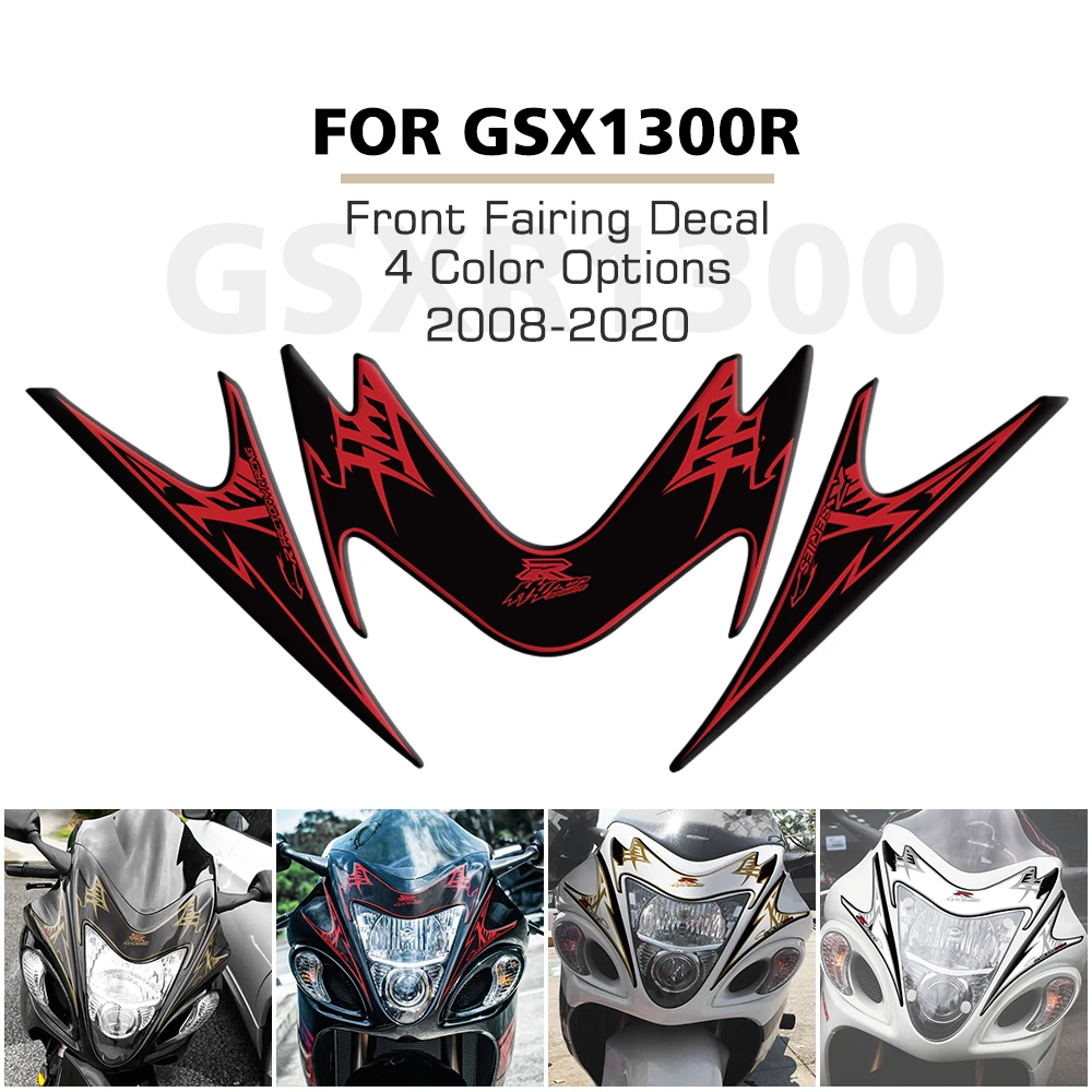 

Motorcycle Head Front Fairing Sticker Protection Scooter Waterproof Decortion Decals For Hayabusa GSX1300 R GSXR1300 2008 - 2020