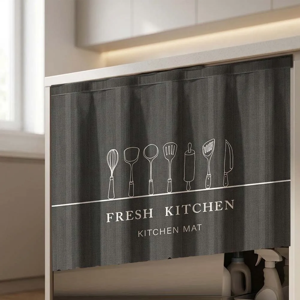 Easy Installation Curtain Cabinet Cover Curtain Home Cleaning Easy Maintenance Features Environmentally Safe Materials