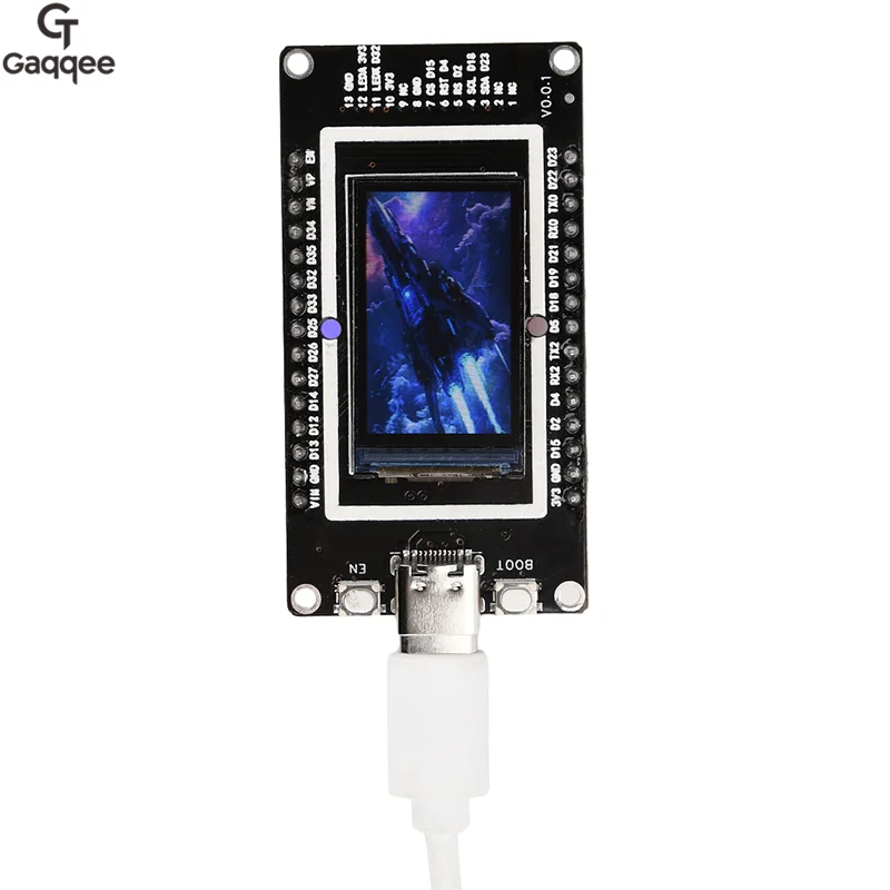 1,14-дюймовый 1,9-дюймовый ЖК-экран ESP32, плата разработки Wi-Fi Bluetooth, встроенный модуль Type-C