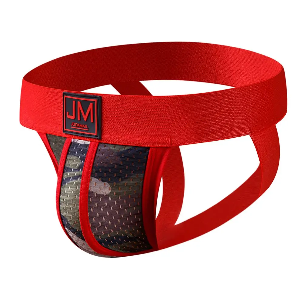 CKMACanon-Jockstrap de soutien athlétique en maille pour hommes, ceinture élastique, sous-vêtements pour hommes gais, string vert CamSolomon, chaîne