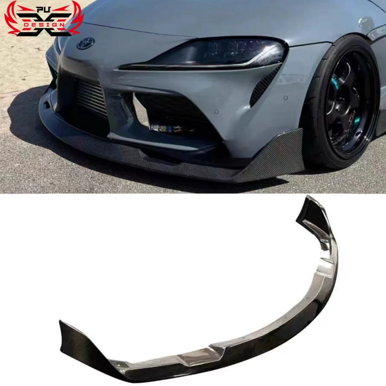 

AG Style Carbon Fiber For Toyota Supra A90 A91 Mk5 Front Bumper Lip Front Splitter Body Kit Retrofit Accessories