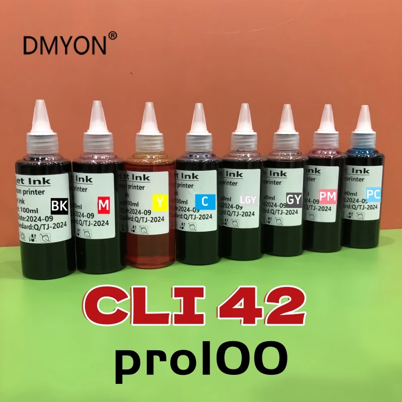 

800 мл/лот CLI-42 CLI 42 CLI-43 CLI43 CLI 65 многоразовые чернила, совместимые с принтером Canon Pixma Pro-100 Pro-100S Pro200 Pro-200