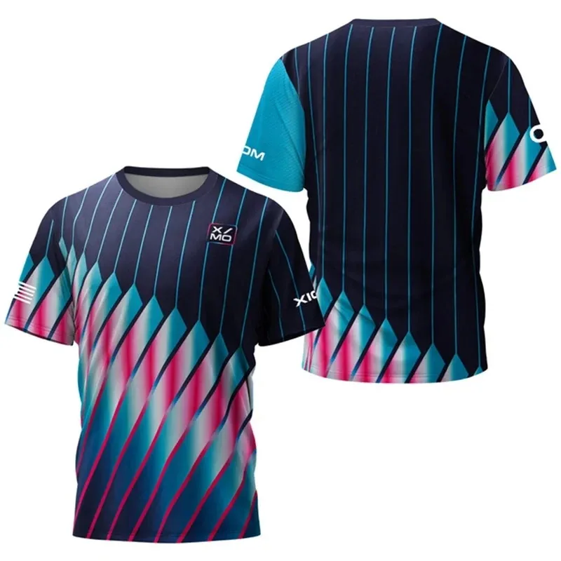 3D printed men's sports T-shirt, round neck, short sleeve, comfortable, casual trend, summer, new style, large size